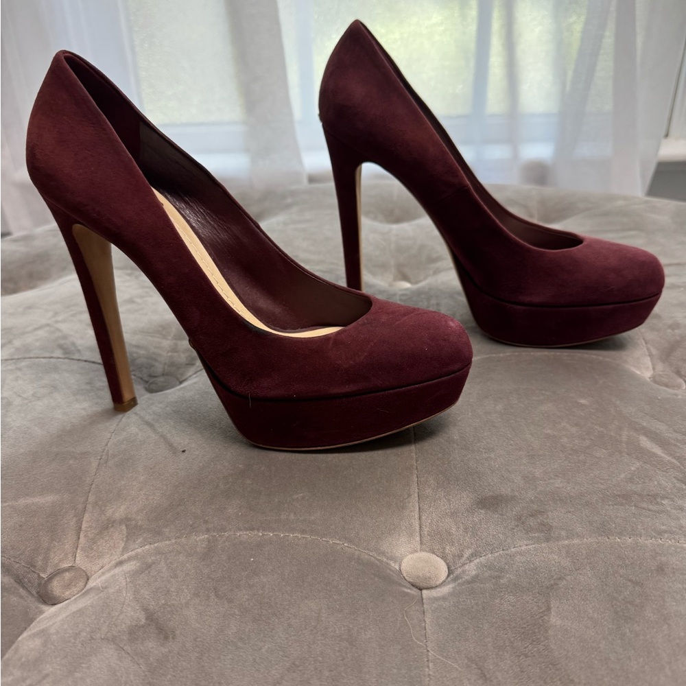 Dior Brown Platform Heels with Stiletto Design